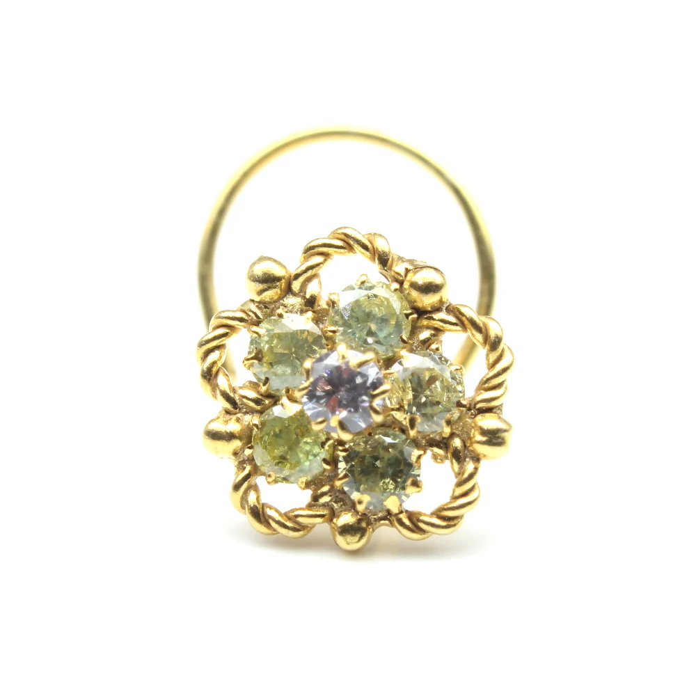 Mandala design Twisted nose pin - Image 8