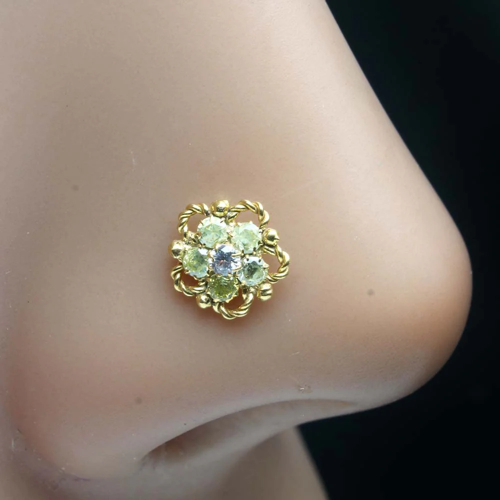 Mandala design Twisted nose pin - Image 9