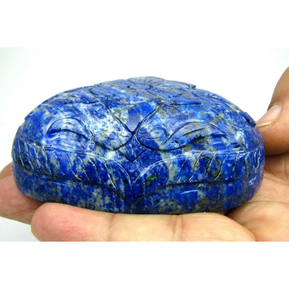 Massive 1160 Carat Natural Lapis Hand Sculpted Display Gem - Image 4