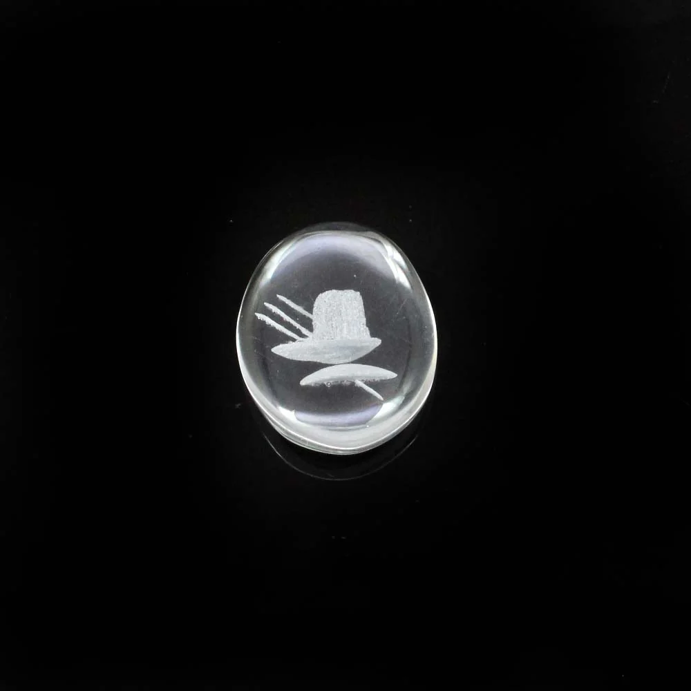 Natural Crystal Healing Shivling Engraved Chakra Gemstone For Pendant - Image 3
