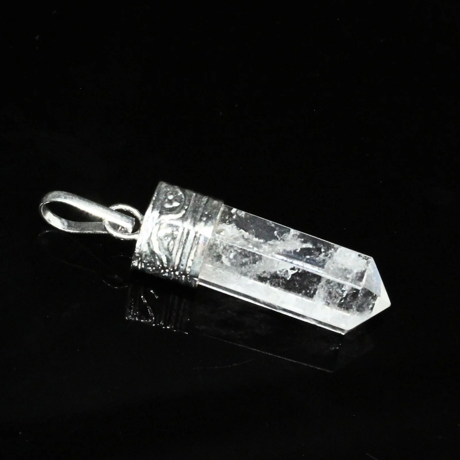 Natural Quartz Clear Energy Pendant - Image 3