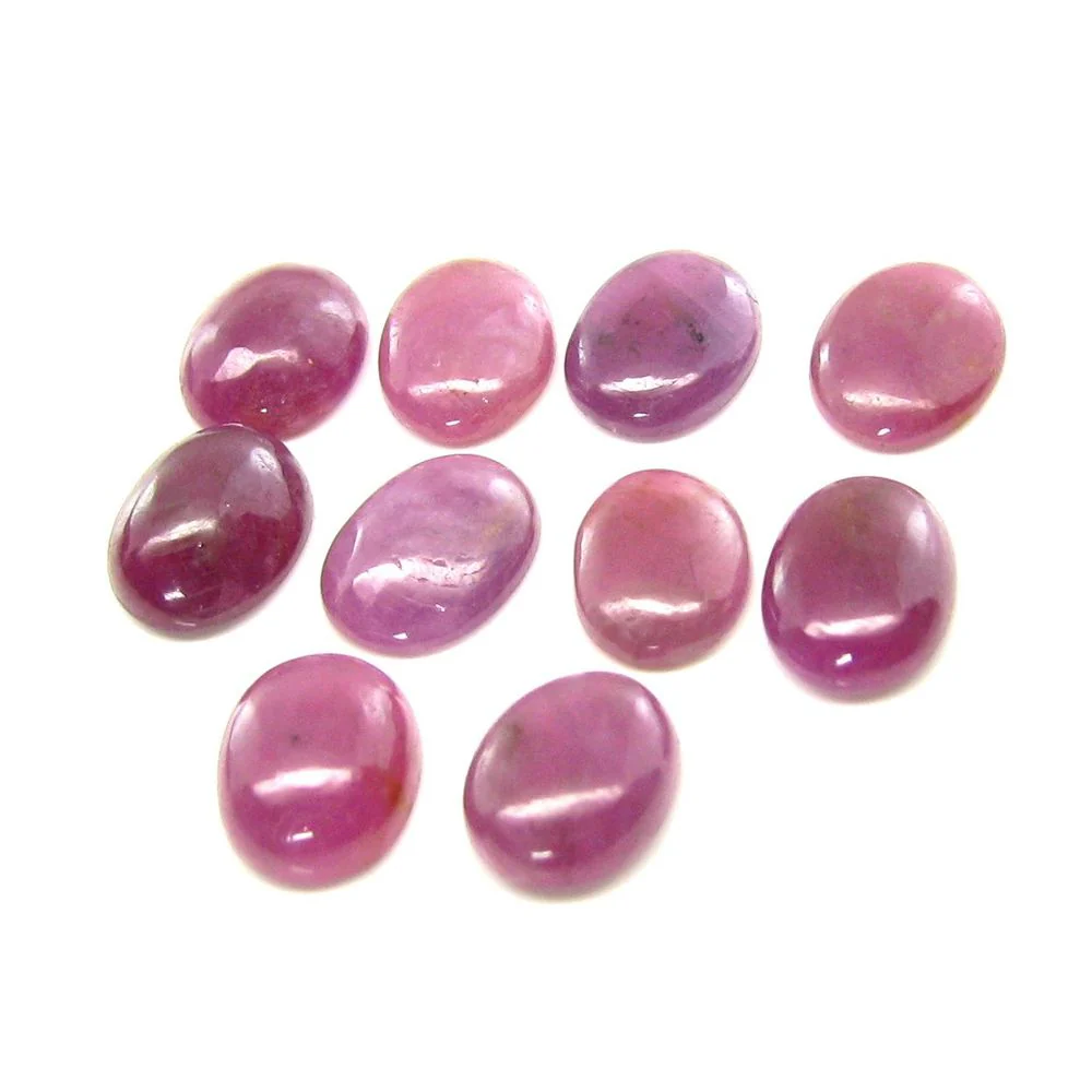 Natural Ruby Oval Gemstone – 15 Stones, 37.2 Ct