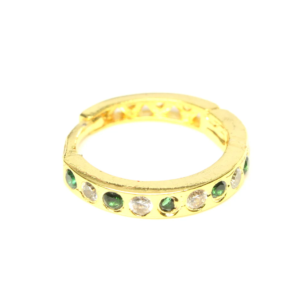 Nose Ring Piercing Hoop Gold Plated - Image 4