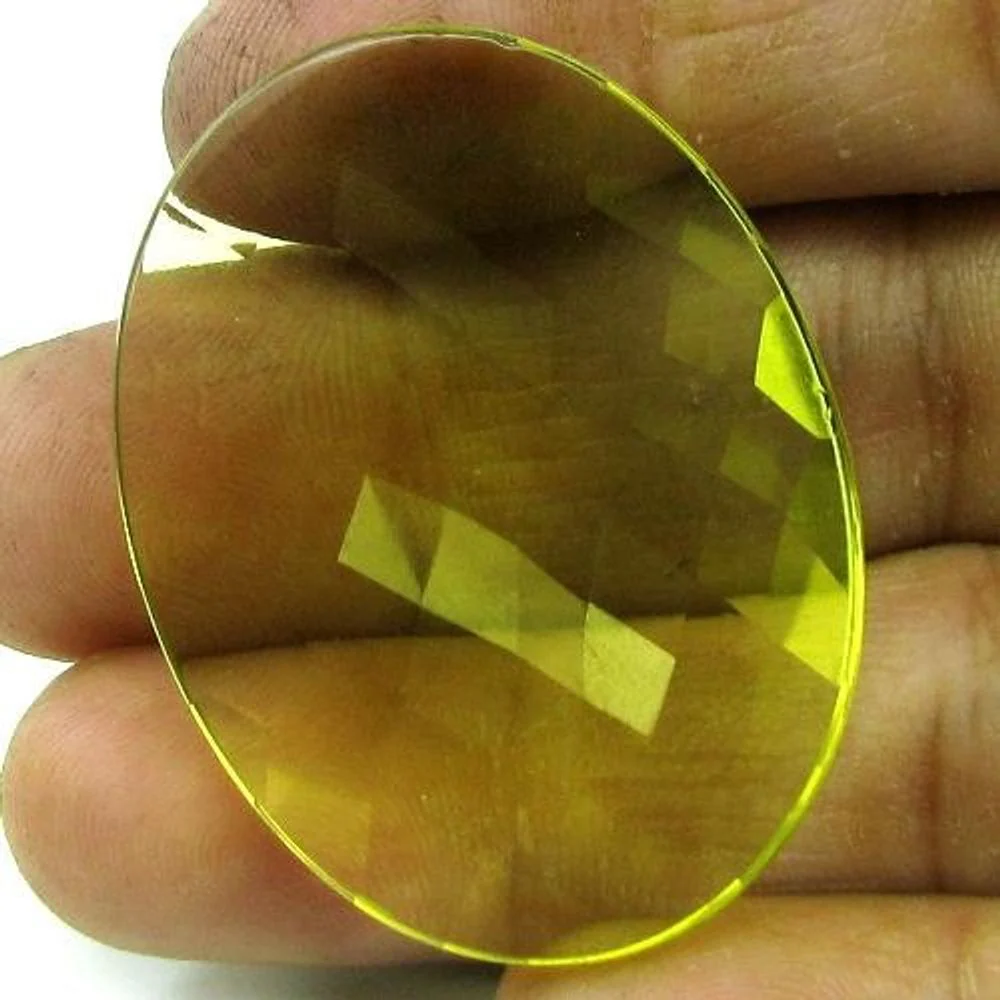 Premium Certified 60.7Ct A+ Natural Lemon Quartz Oval Gemstone - Image 3