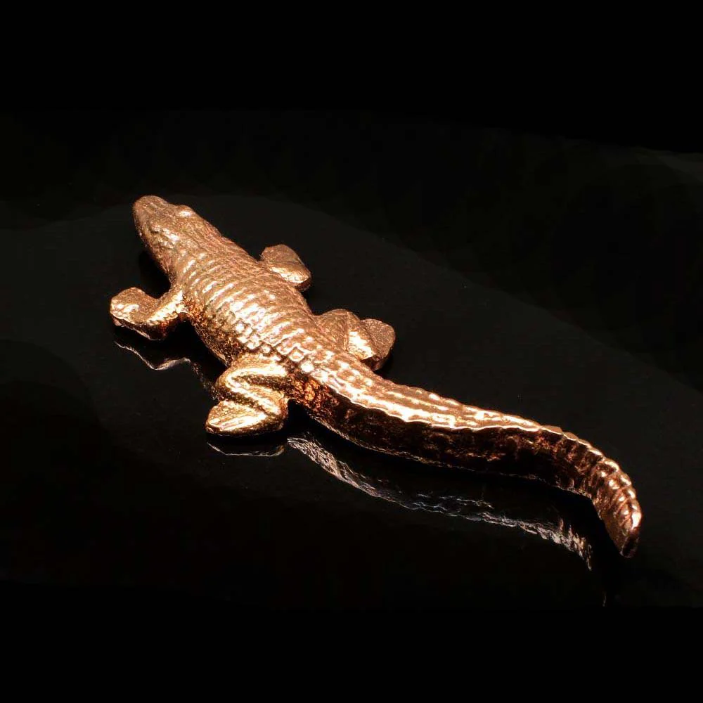 Pure Copper Crocodile for Astrology Lal Kitab and red book remedies - Image 3