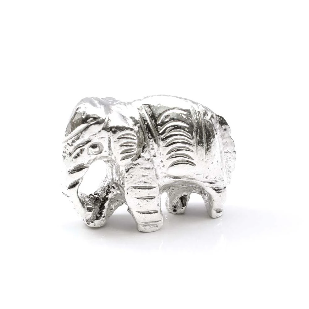 Pure Silver Elephant Lucky Gajraj chandi ka Hathy Lal kitab remedy solid inside - Image 7
