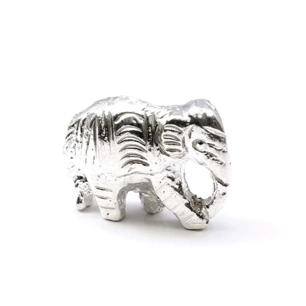 Pure Silver Elephant Lucky Gajraj chandi ka Hathy Lal kitab remedy solid inside - Image 8