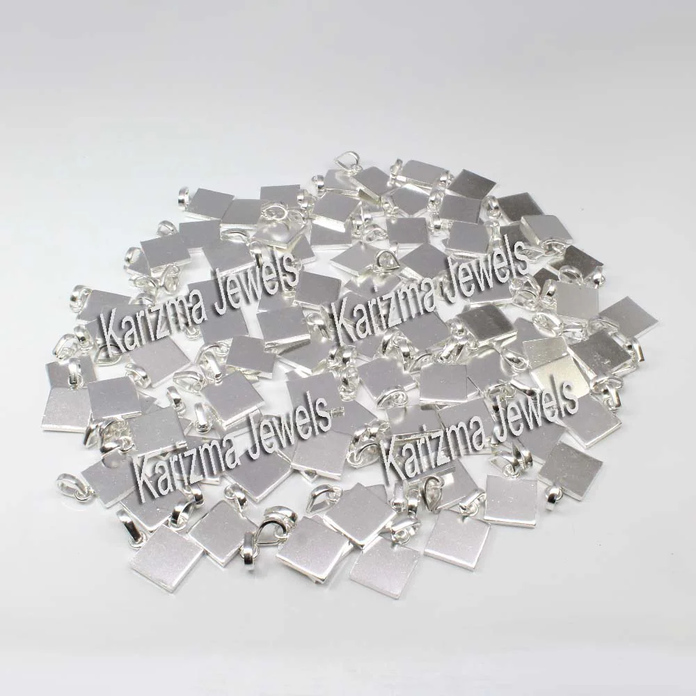 Pure Solid Silver Square Piece (Chokor) Pendant lal kitab astrology - Image 4