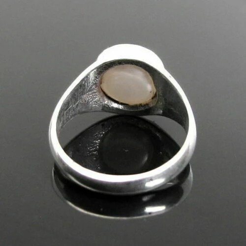 Rashi Ratna Silver Ring Moti Peal for Astrology - Image 2