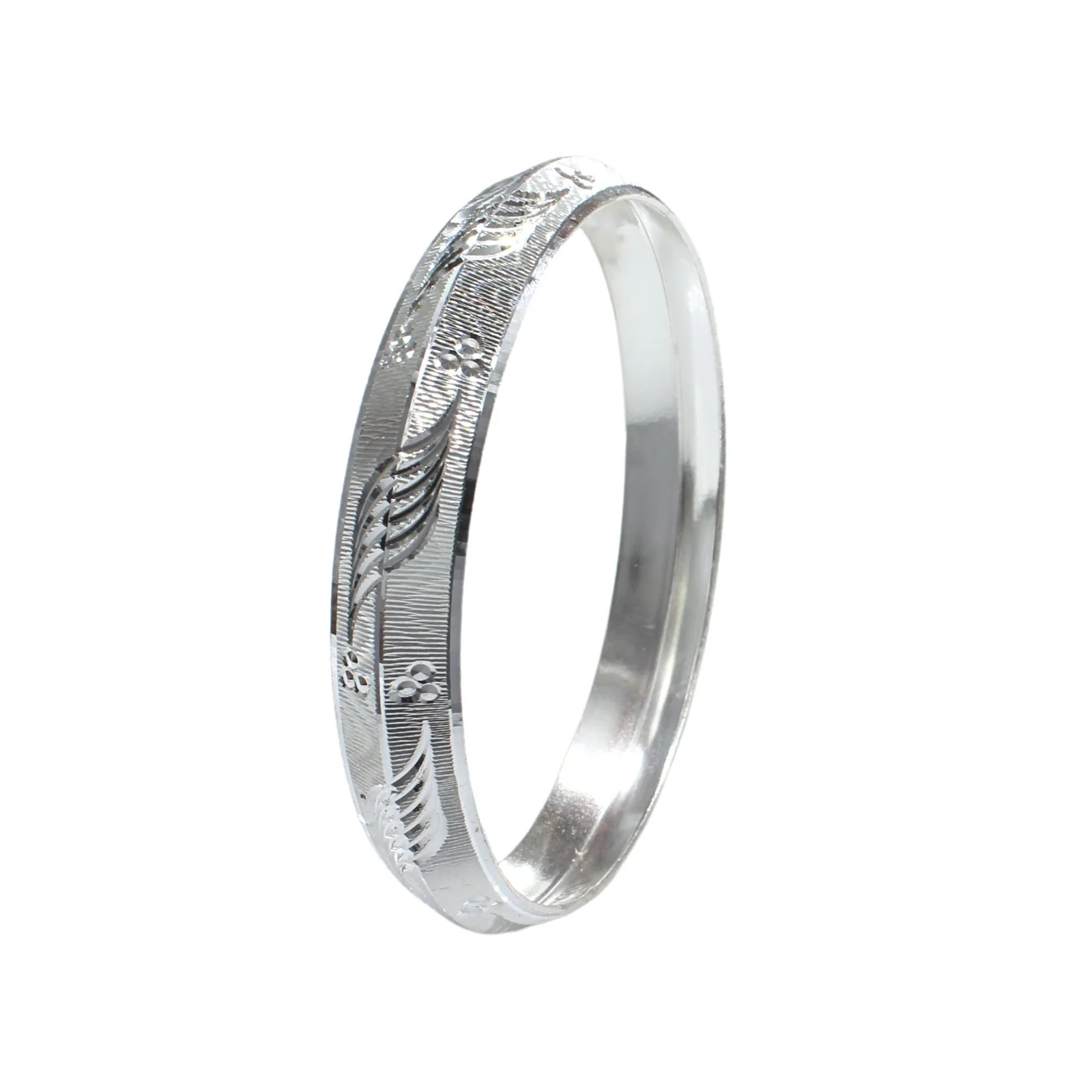 Real 990 Solid Silver Men's gorgeous Bangle Bracelet - Image 2