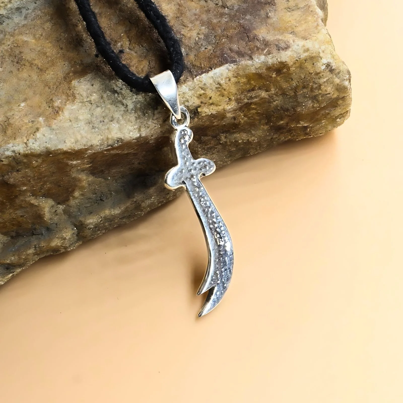 Real Silver Excellent Sword design Unisex Pendant - Image 2