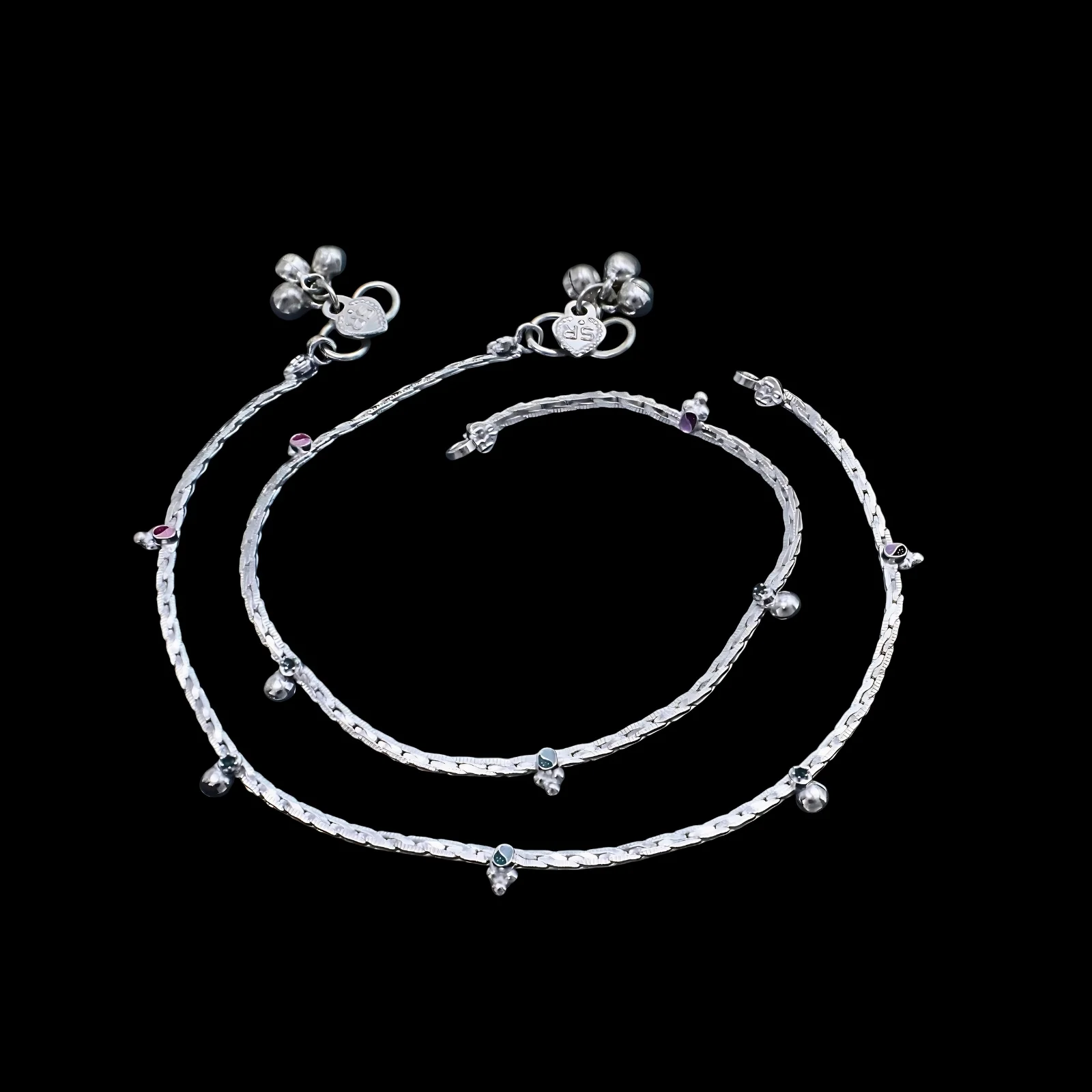 Real Silver Flat Chain Anklet for Women Daily Wear - Image 3