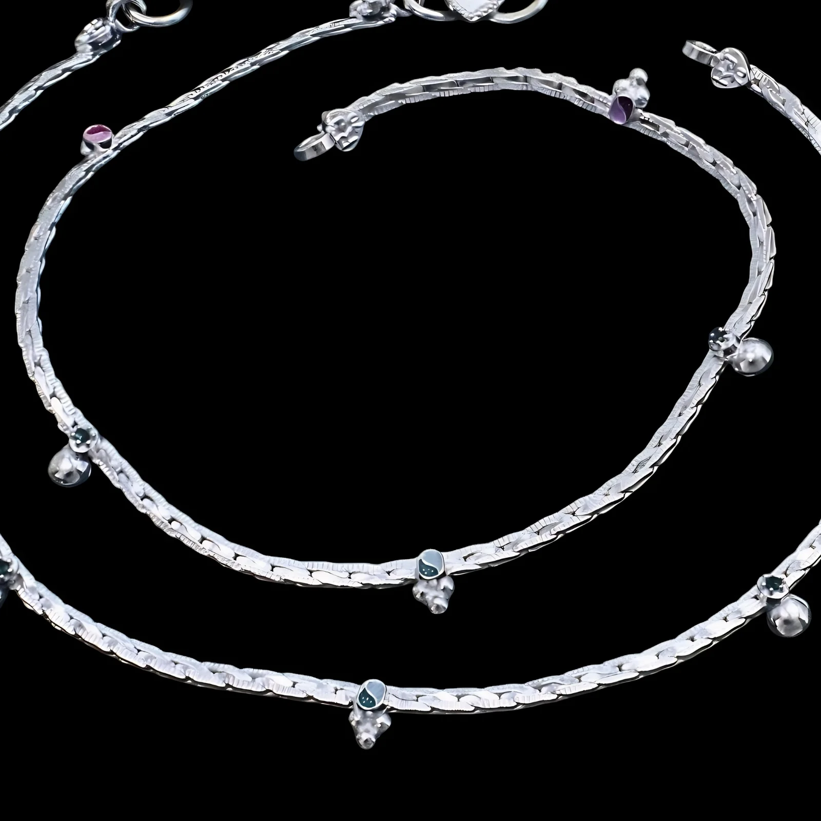 Real Silver Flat Chain Anklet for Women Daily Wear - Image 4