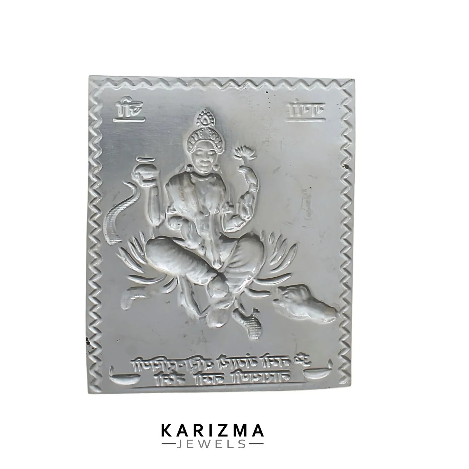 Real Silver Ganga Ji silver sheet for Hindu religious red book remedies - Image 4