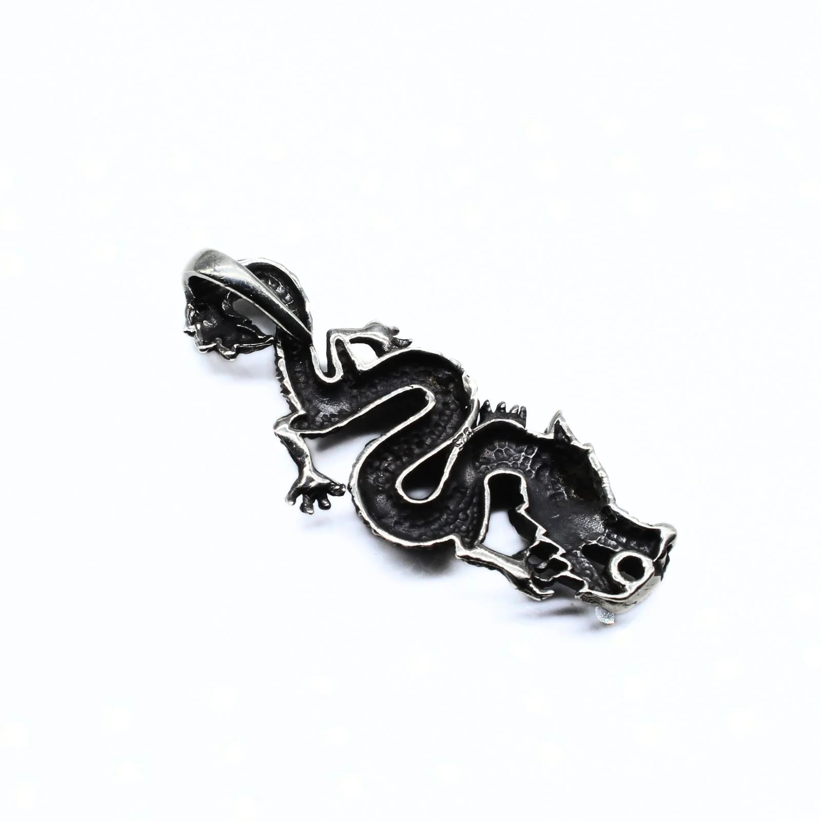 Real Silver Oxidized  dragon charms Excellent Pendant - Image 5