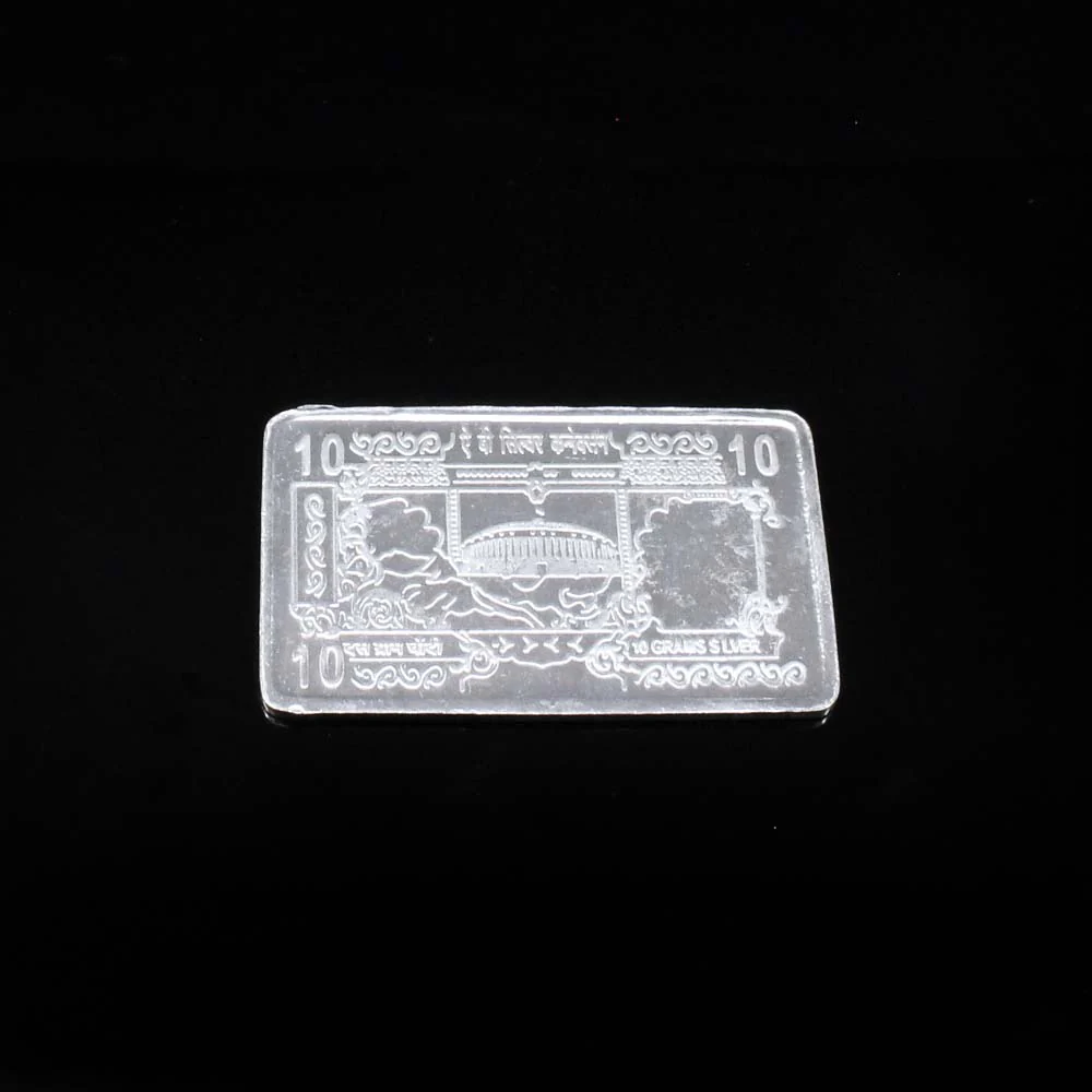 Real Silver Plate Laxmi Ganesh 10Gram Red Book Remedy - Image 3