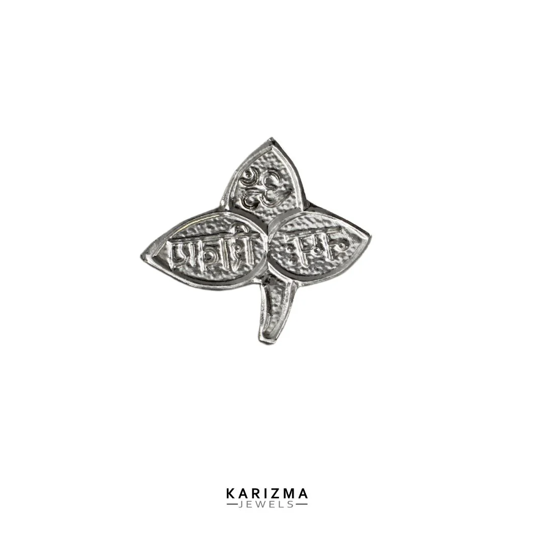 Real Silver Shiva Belpatra Leaf Yantra for Lal kitab remedy - Image 5