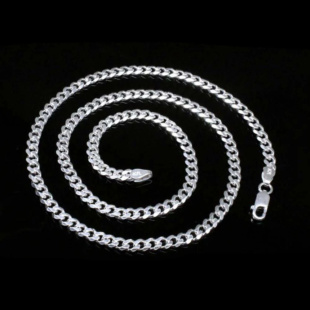 Real 925 Silver Link Design Chain 20" Neck chain - Image 3