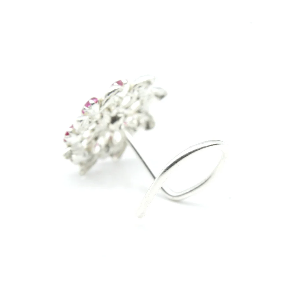 Berry Cluster Luxury Silver Nose Piercing - Image 3
