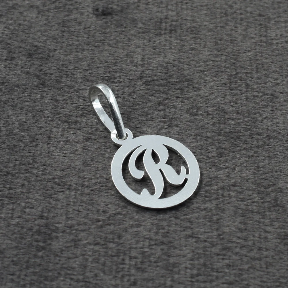 Real Sterling Silver Alphabet Letter Pendant - Image 8