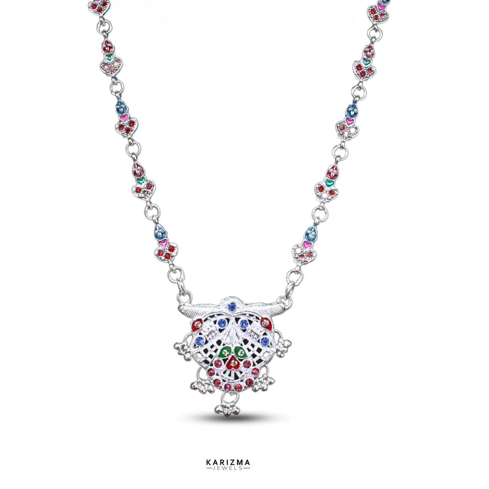 Real Sterling Silver brides collection wedding Mangalsutra women necklace - Image 3