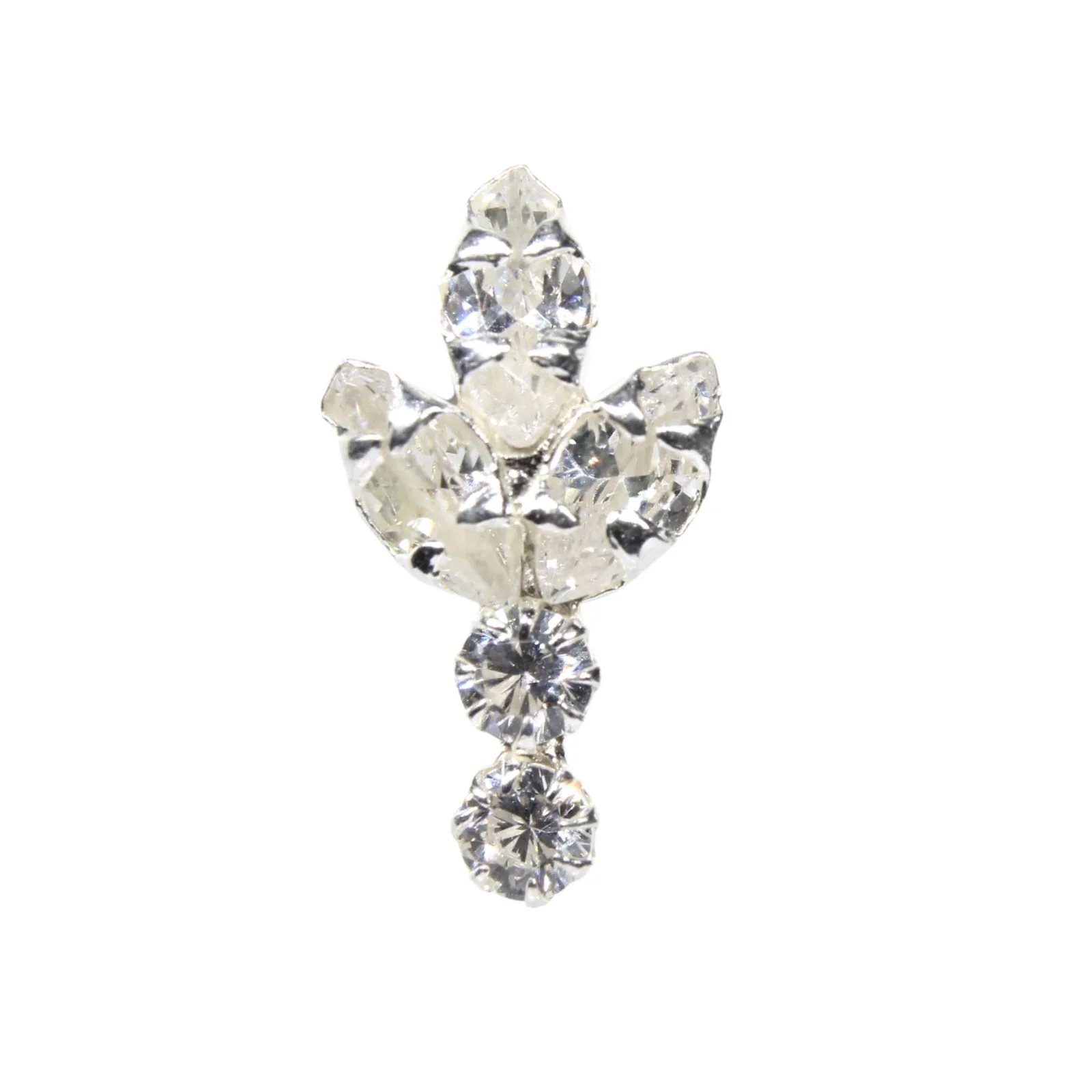 Bold Silver Base Gold Plated Nose Stud - Image 7