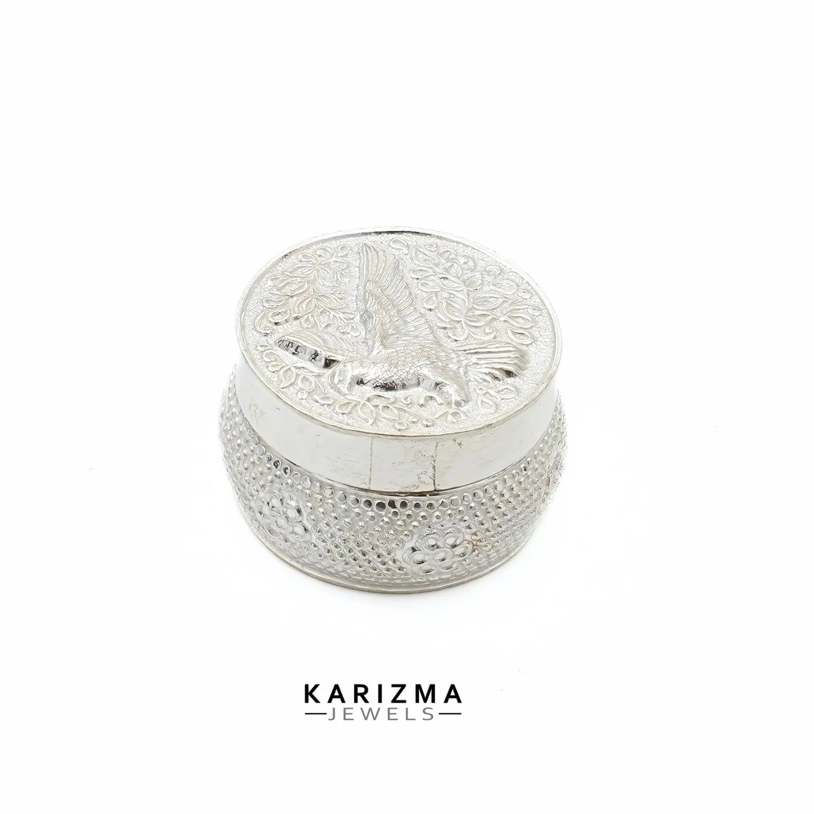 Real Sterling Silver designer Honey Container Dibbi for Red Book Remedy - Image 3