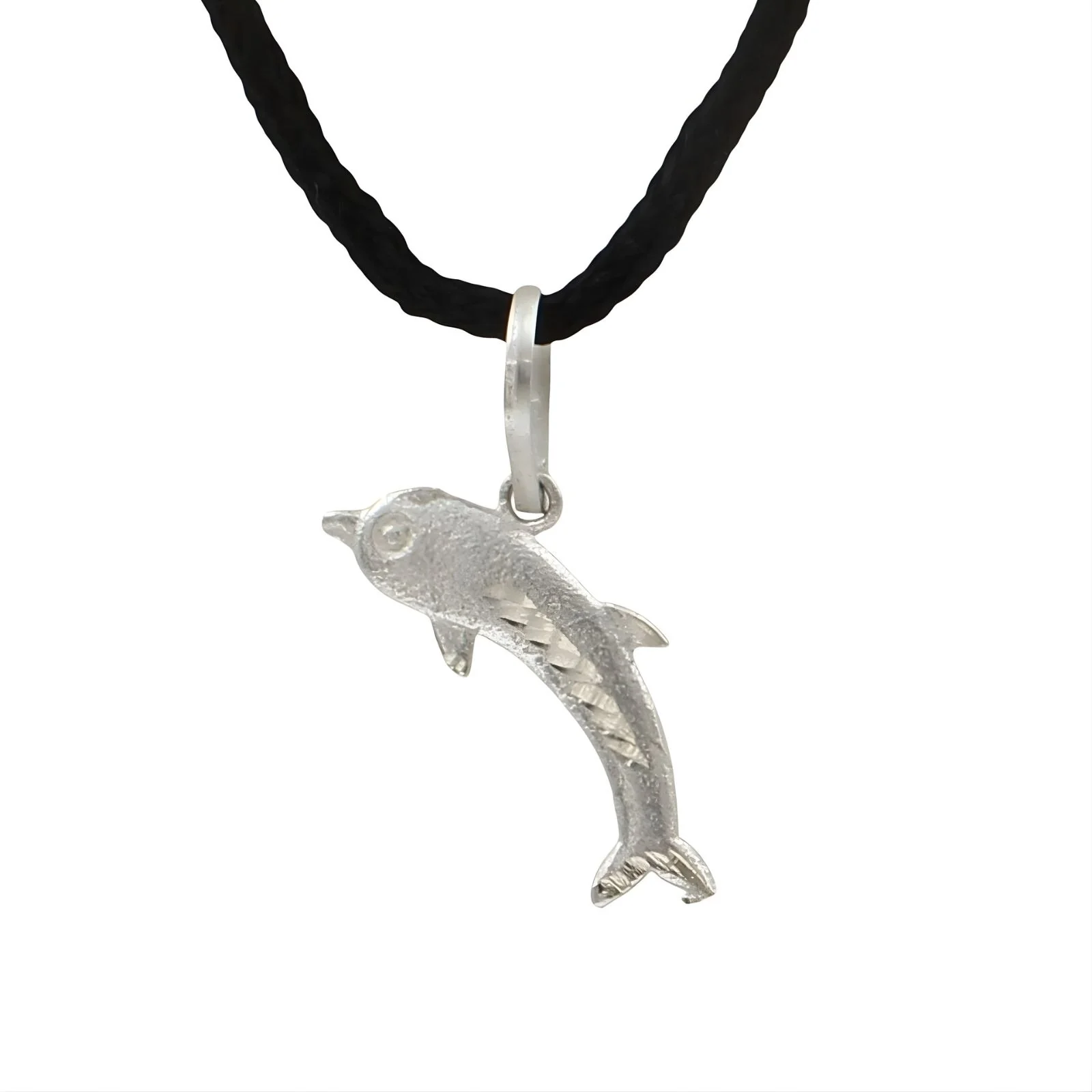 Real Sterling Silver Dolphin pendant
