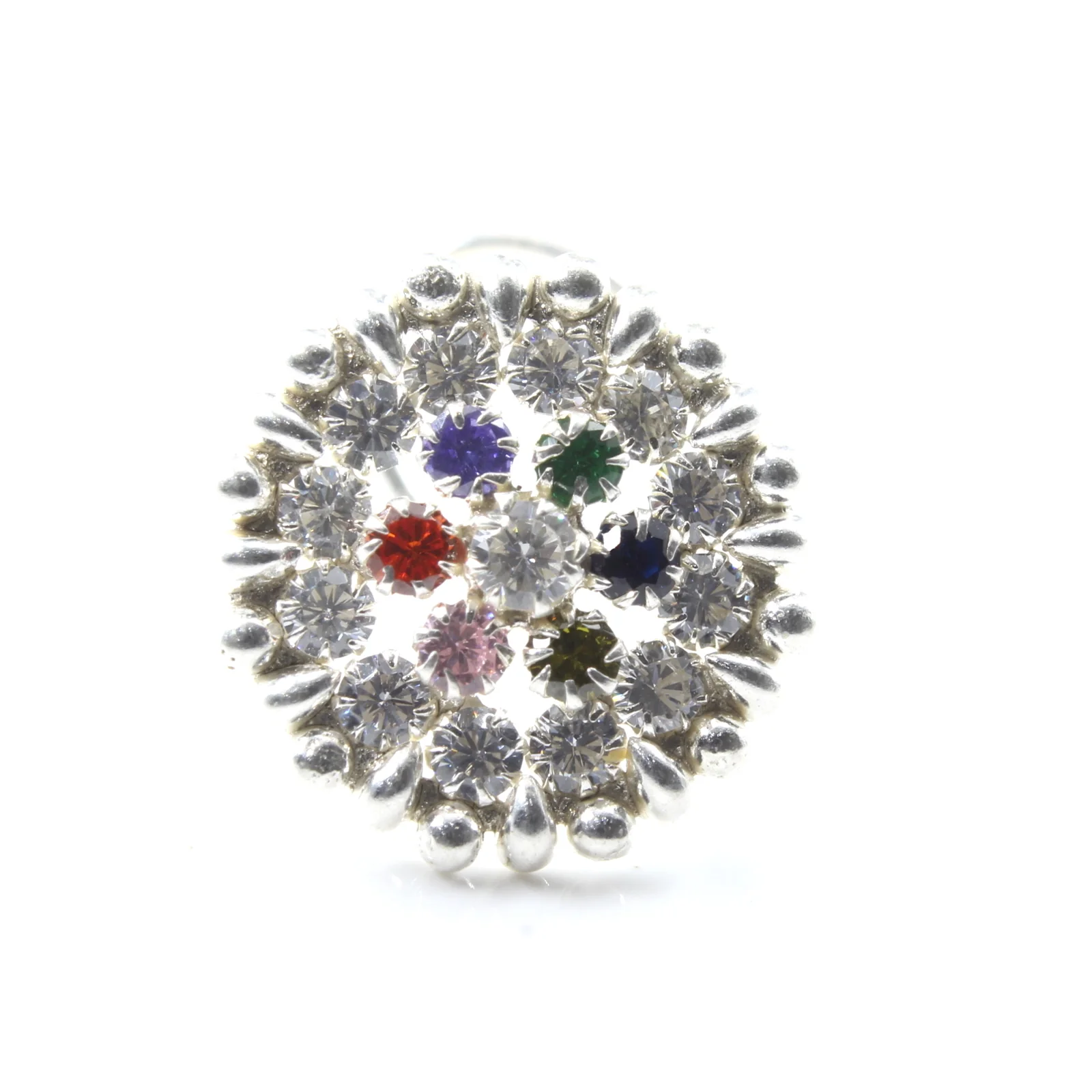Statement Silver Nose Stud for Women - Image 7