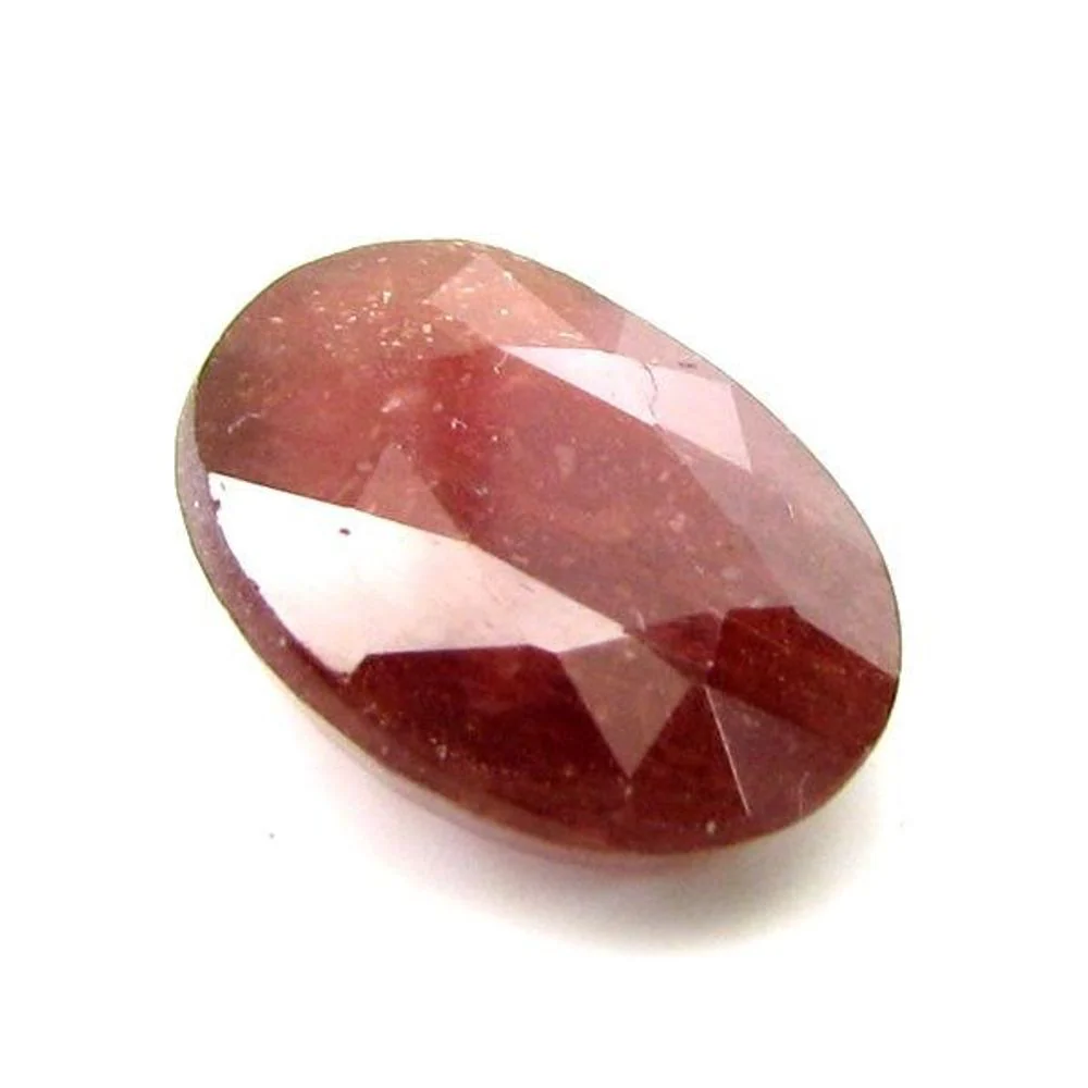 Shinny 6.5Ct Natural Ruby Corundum Oval Cut Gemstone