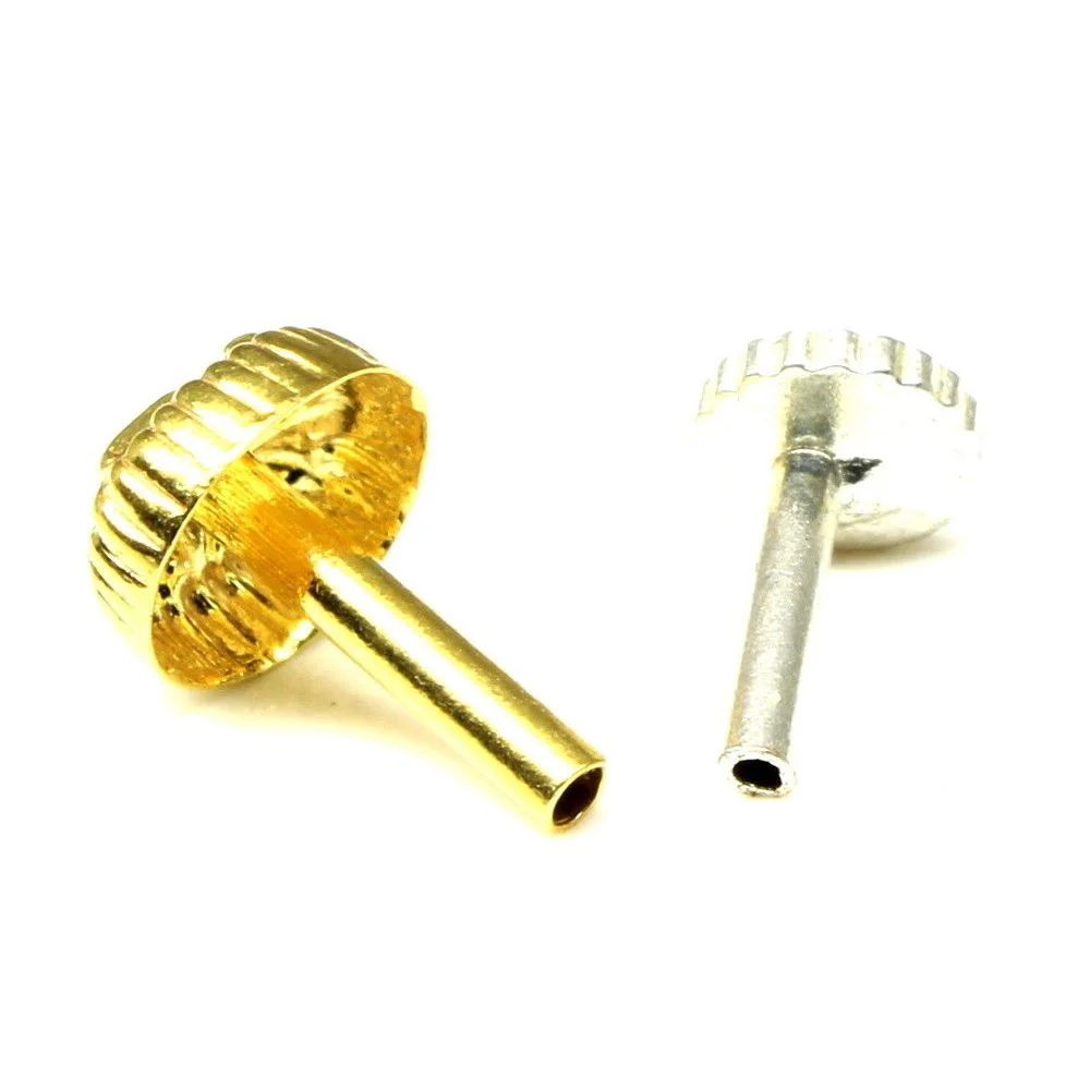 Small gold plated nose pin piercing - Image 3