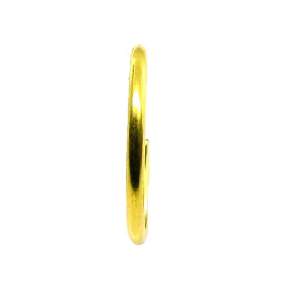 Solid 22K Real Gold plain wire. THICK 20G Endless Piercing Nose Hoop Ring and for Earring. - Image 2