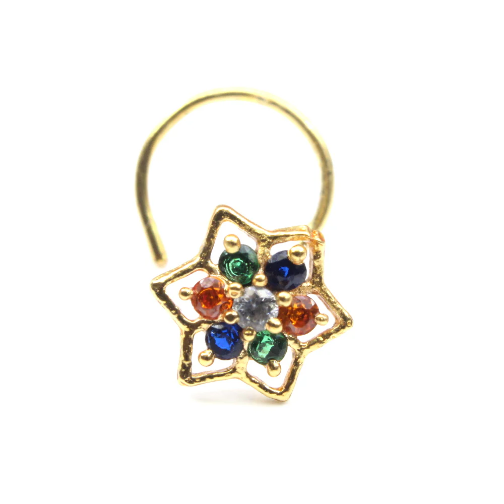 Star Style Indian Nose Ring/Stud - Image 2