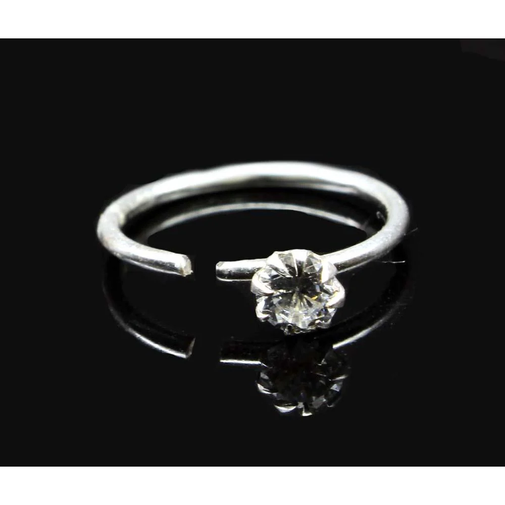 Sterling Silver Endless Hoop Nose Ring - Image 2