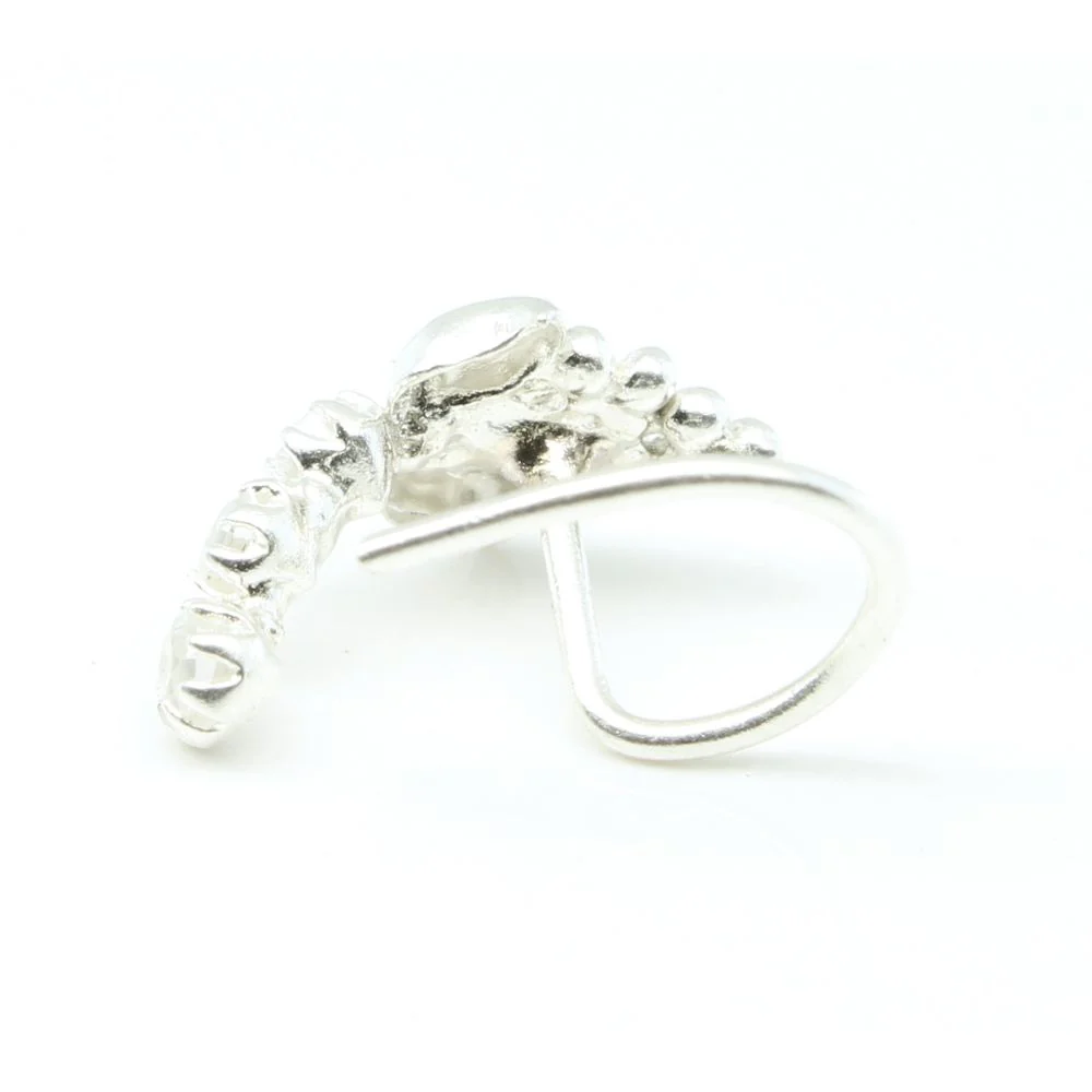 Sterling Silver stud-style nose piercing - Image 3