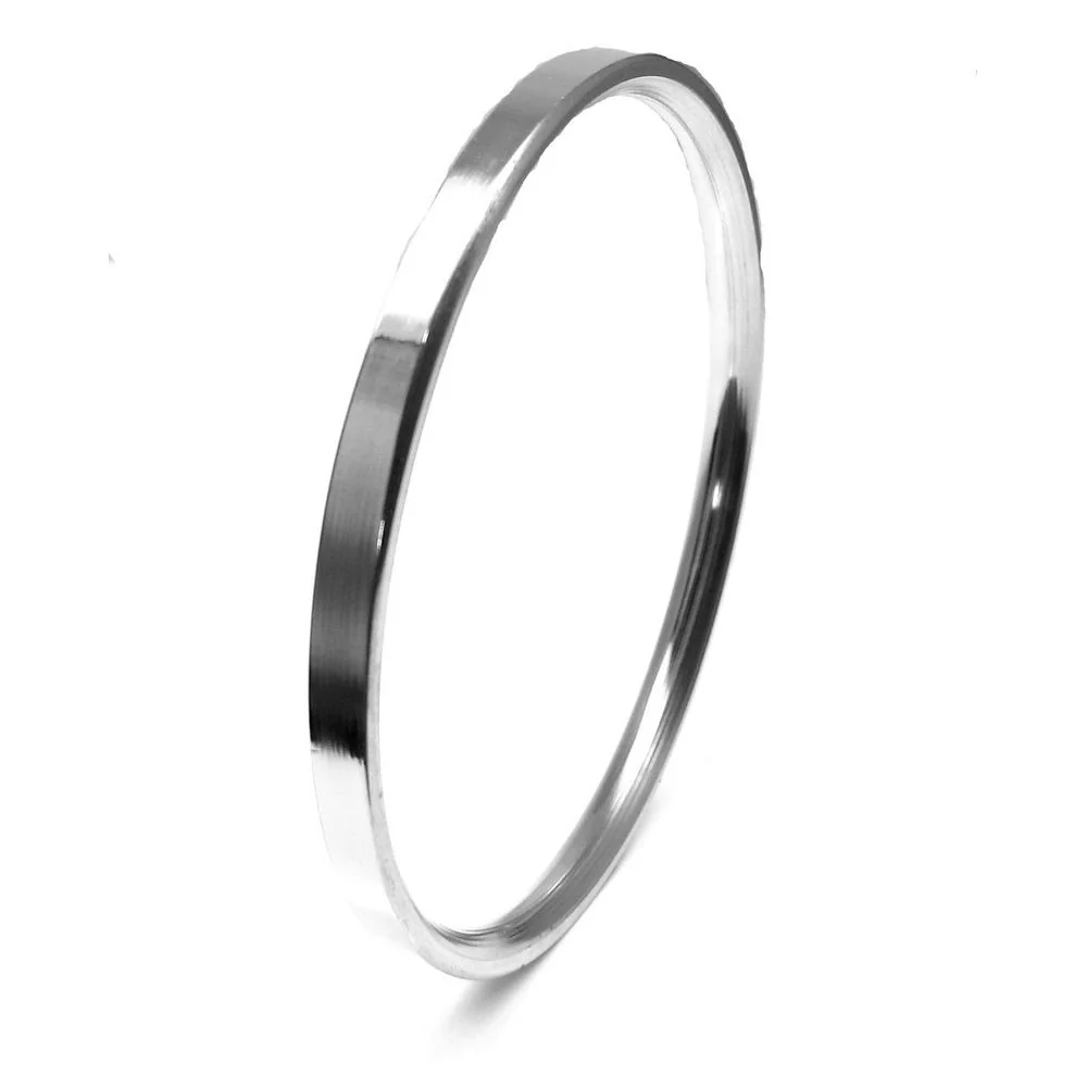 Superb Shine Stainless Steel Ladies Plain Kada – 4.5mm Slim Bangle Bracelet - Image 3