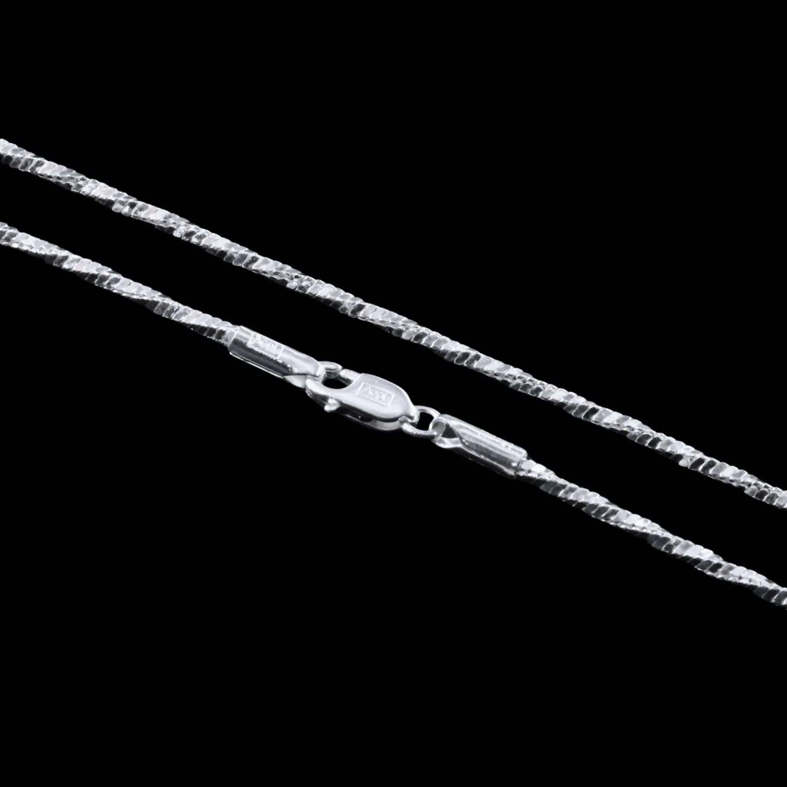 Trendy Real 925 Silver Unisex Neck Chain 18" - Image 4